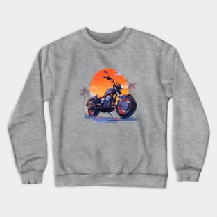Cool Motorcycle Design Retro Style Crewneck Sweatshirt